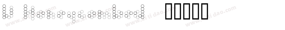 U Honeycombed字体转换